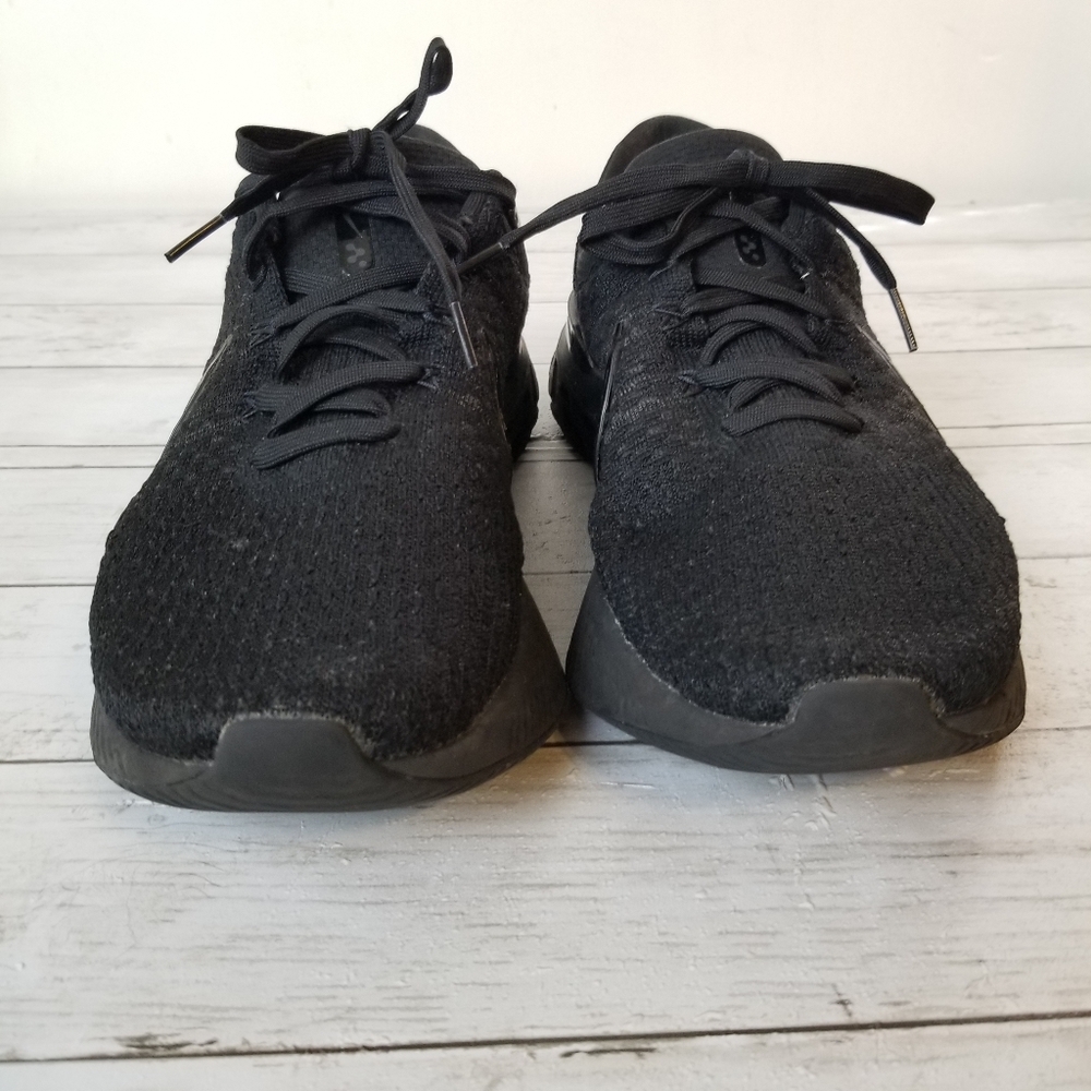 Nike React Infinity Run Flyknit Triple Black Runn… - image 5